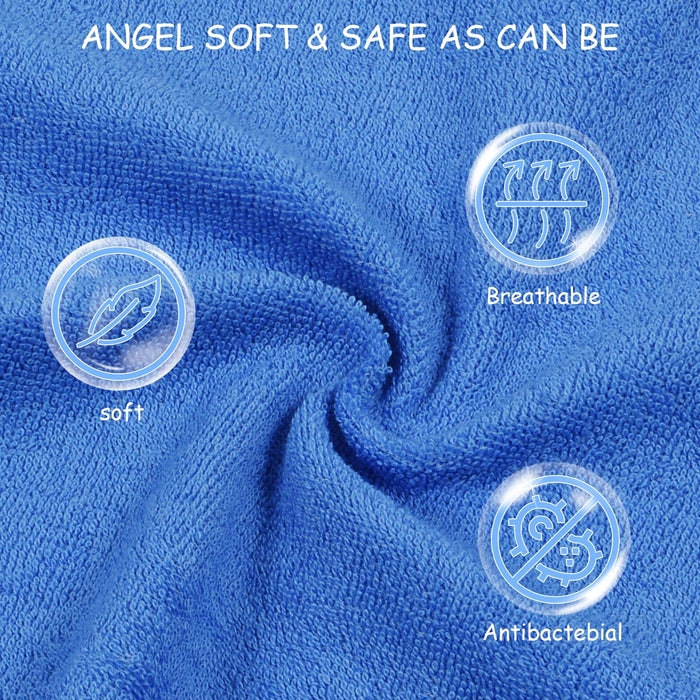 Baby Waschlappen, 8 Stück Baby Handtücher Set, Weiche Baby Gesichtstücher, Spucktücher Baby, Baumwolle Mulltücher Baby, Baby Badetuch für Babys