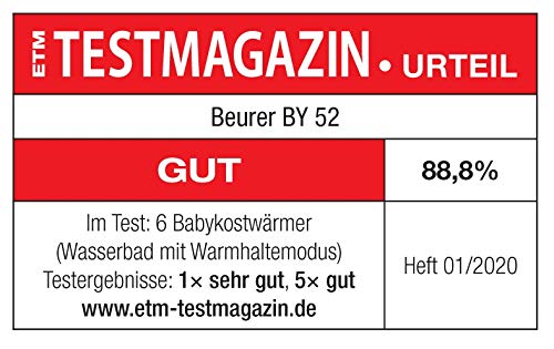 Babykost- und Fläschchenwärmer, Erwärmen und Warmhalten von Babynahrung, 8 Minuten Aufwärmzeit, digitale Temperaturanzeige