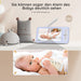 Babyphone mit Kamera 1080P, 5" Babyphone Video, PTZ 355°, Bewegungs- und Geräuscherkennung, Temperatur- und Luftfeuchtigkeitsüberwachung