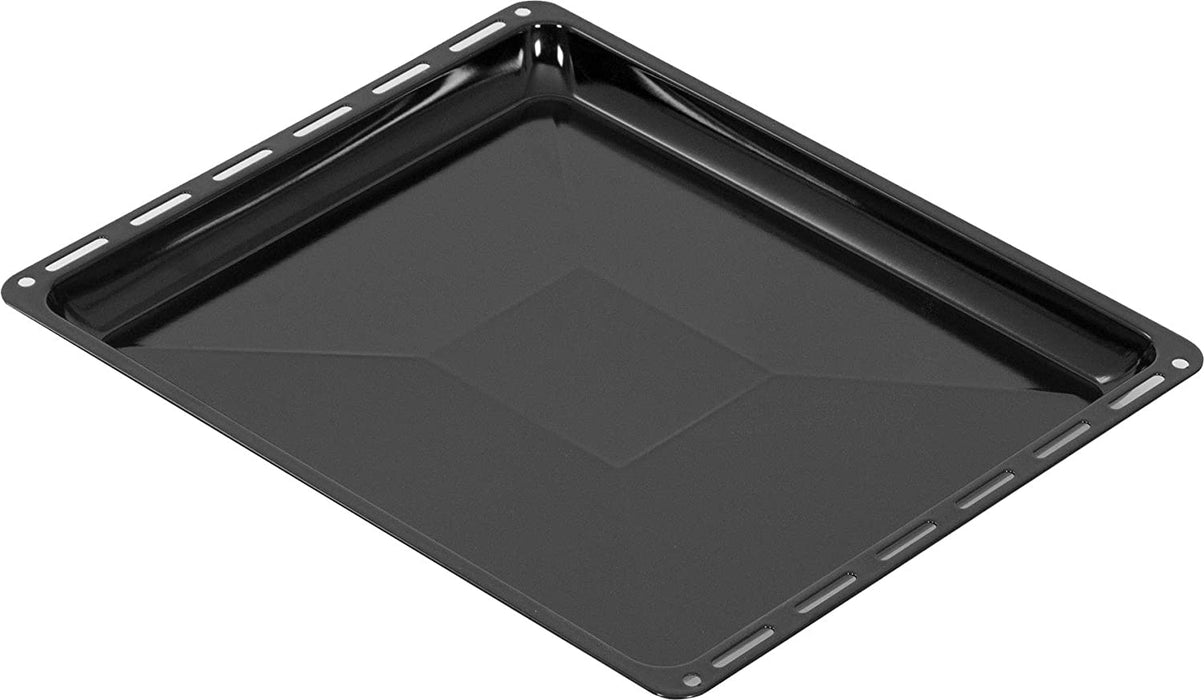 Backblech 45,5 x 37,5 x 3 cm, Emailliert Fettpfanne für Backofen & Herd, Passend für Bosch, Siemens, Neff, Constructa, Flavel, Kratzfest & Rostfrei