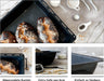 Backblech mit Antihaftbeschichtung 45.5 x 37.5 x 6 cm, Extra Tiefe Fettpfanne für Backofen und Herd, Passend für Bosch, Siemens, Neff, Constructa