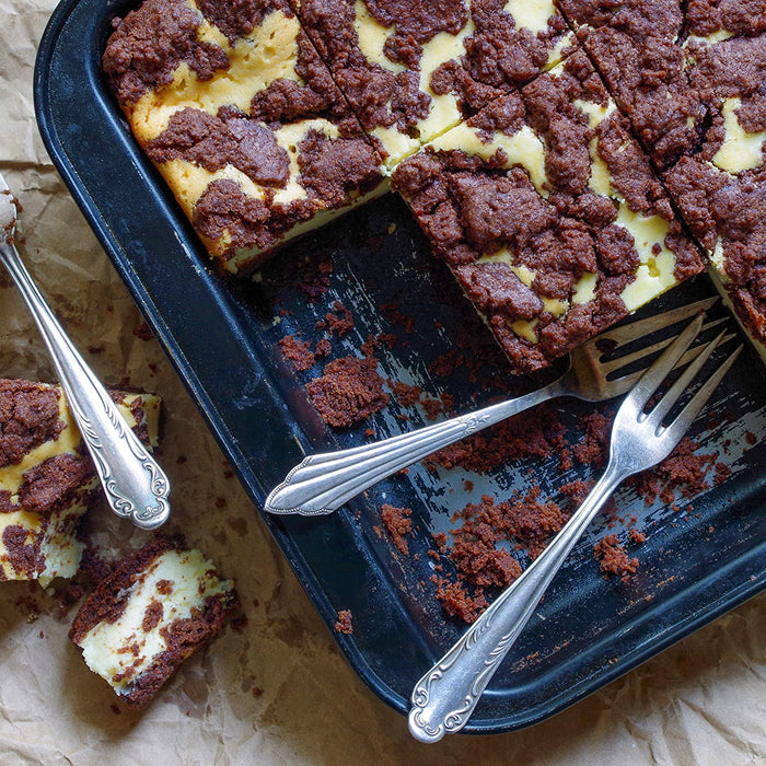 Backblech mit Deckel, 3in1 Kuchen Transportbox, 40 x 32,5 cm, hoher Rand, Kuchenblech rechteckig, grün/schwarz