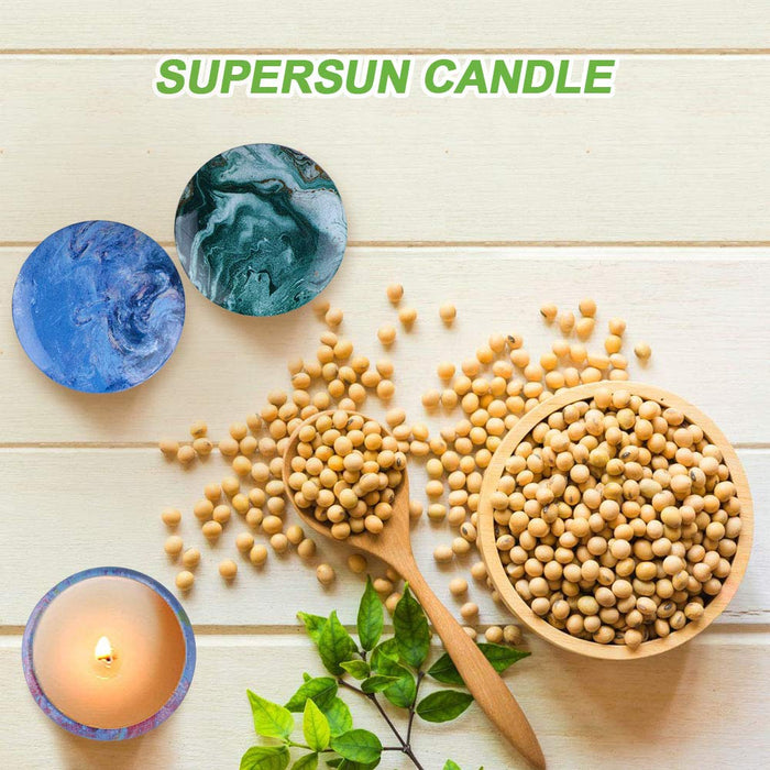 Badebomben Geschenkset Frauen (6 x 100g) mit 3 Duftkerze, Handgefertigte Badekugeln Bäder Geschenke für Frauen, Mama, Frau, Freundin