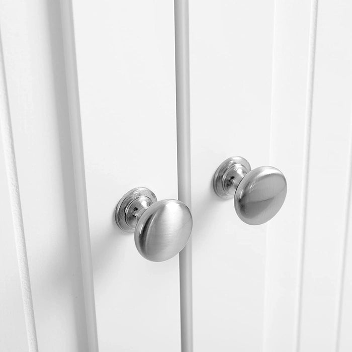 Badezimmerschrank, Badschrank mit Schublade und verstellbarem Zwischenfach, Aufbewahrungsschrank, Landhausstil, 60 x 30 x 80 cm, weiß