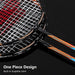  Badmintonschläger, Badmintonschläger Set mit 4 Badmintonschlägern und 3 Federbällen, Tragetasche, Kohlefaser Komplettes Badminton Set 