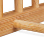 Bambus Abtropfgestell, länglich & modern, Wohnmobil, Tellerhalter, 8 Schneidebretter, Deckel & Teller, natur, 12 x 34 x 12.5 cm
