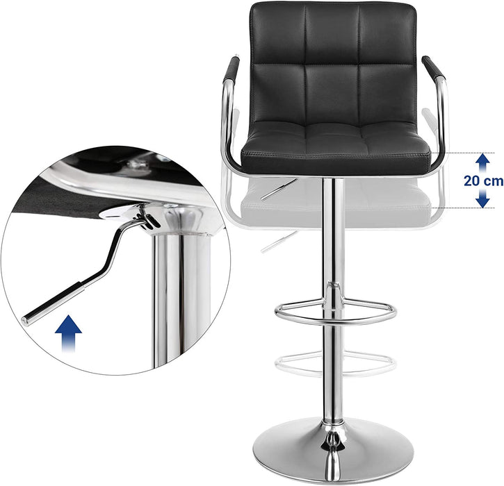 Barhocker mit robustem Standfuß Ø 41 cm, weiß, 38 x 52,5 x 115 cm