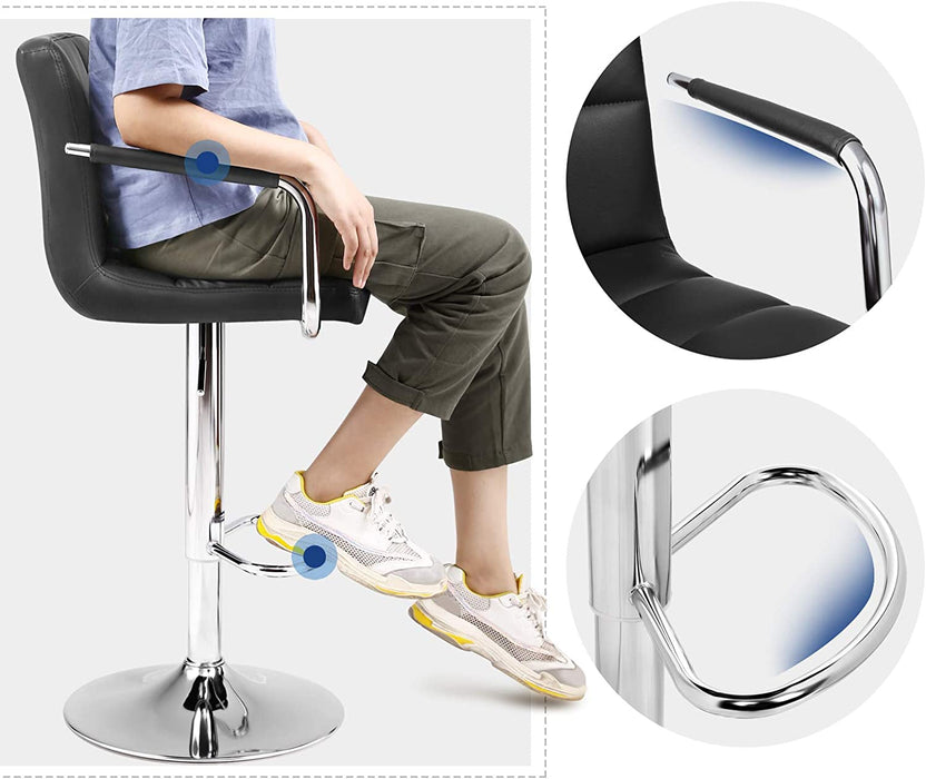 Barhocker mit robustem Standfuß Ø 41 cm, weiß, 38 x 52,5 x 115 cm