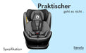 Bastiaan Kindersitz Auto, Kindersitz, Isofix und Top Tether, Kindersitz Drehbar um 360 Grad Autositz, Gruppe 0 1 2 3, ab Geburt bis 36 kg, TÜV SÜD, ECE R 44 04