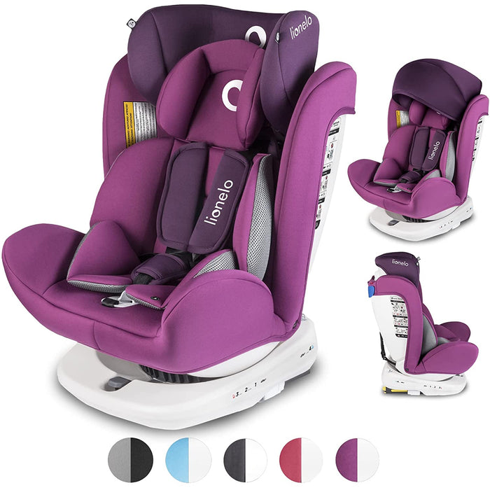 Bastiaan Kindersitz Auto, Kindersitz, Isofix und Top Tether, Kindersitz Drehbar um 360 Grad Autositz, Gruppe 0 1 2 3, ab Geburt bis 36 kg