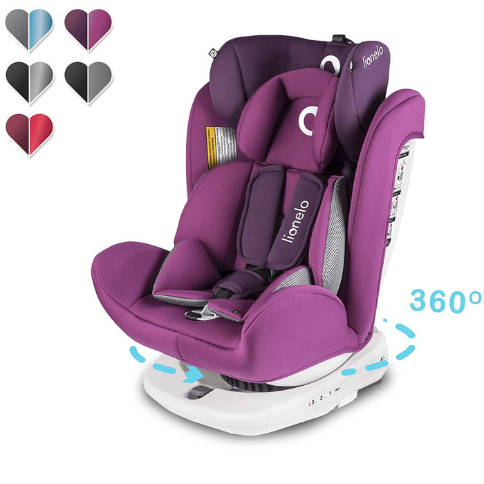 Bastiaan Kindersitz Auto, Kindersitz, Isofix und Top Tether, Kindersitz Drehbar um 360 Grad Autositz, Gruppe 0 1 2 3, ab Geburt bis 36 kg