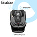 Bastiaan Kindersitz Auto, Kindersitz, Isofix und Top Tether, Kindersitz Drehbar um 360 Grad Autositz, Gruppe 0 1 2 3, ab Geburt bis 36 kg, TÜV SÜD, ECE R 44 04