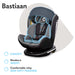 Bastiaan Kindersitz Auto, Kindersitz, Isofix und Top Tether, Kindersitz Drehbar um 360 Grad Autositz, Gruppe 0 1 2 3, ab Geburt bis 36 kg, TÜV SÜD, ECE R 44 04
