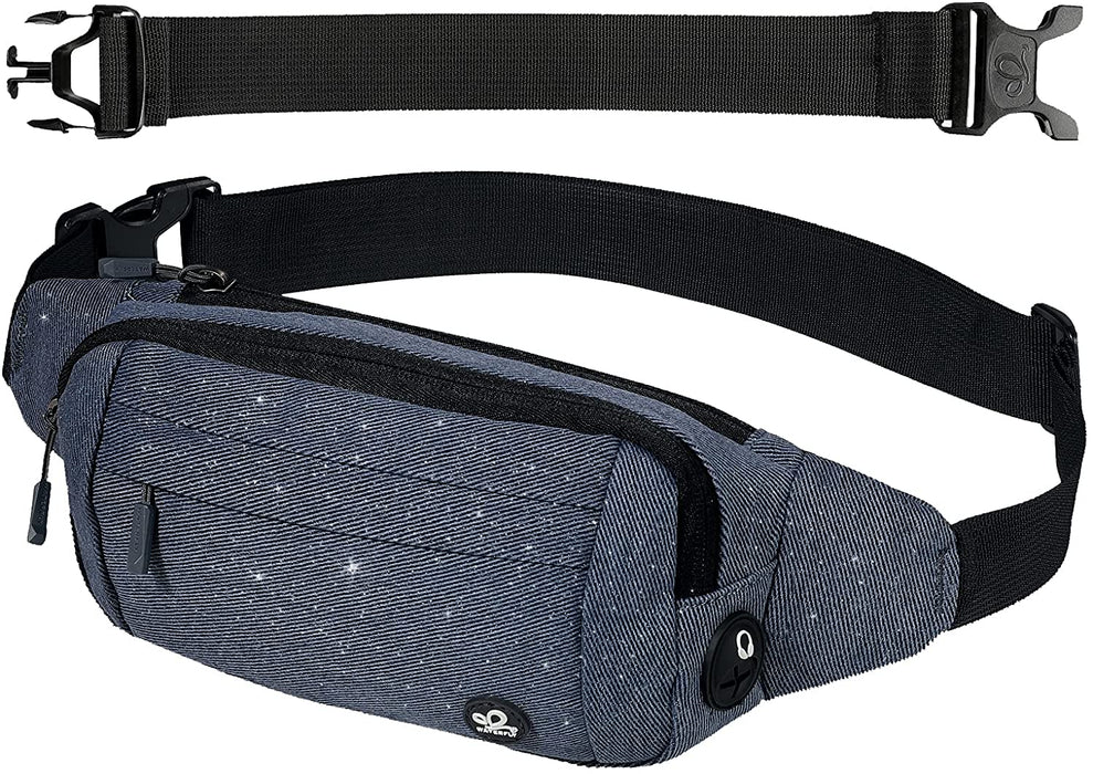 Bauchtasche Gürteltasche Hüfttasche Sport Wasserdicht Stylisch Nylon Klein Unisex Grün Hip Bum Waist Fanny Pack für Outdoor Reise Wandern 