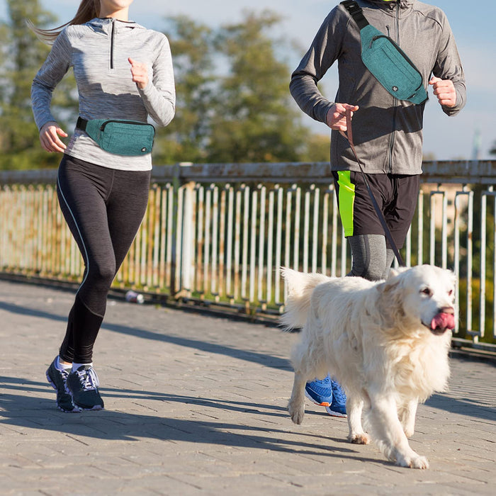 Bauchtasche Gürteltasche Hüfttasche Sport Wasserdicht Stylisch Nylon Klein Unisex Grün Hip Bum Waist Fanny Pack für Outdoor Reise Wandern 