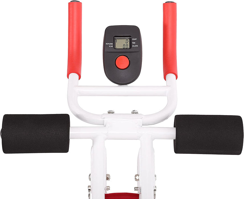 Bauchtrainer für zuhause, 3 oder 4 Trainingswinkel, klappbar & platzsparend, gepolsterte Auflagen, trainiert Bauch & Rücken, Nutzergewicht bis 100 kg