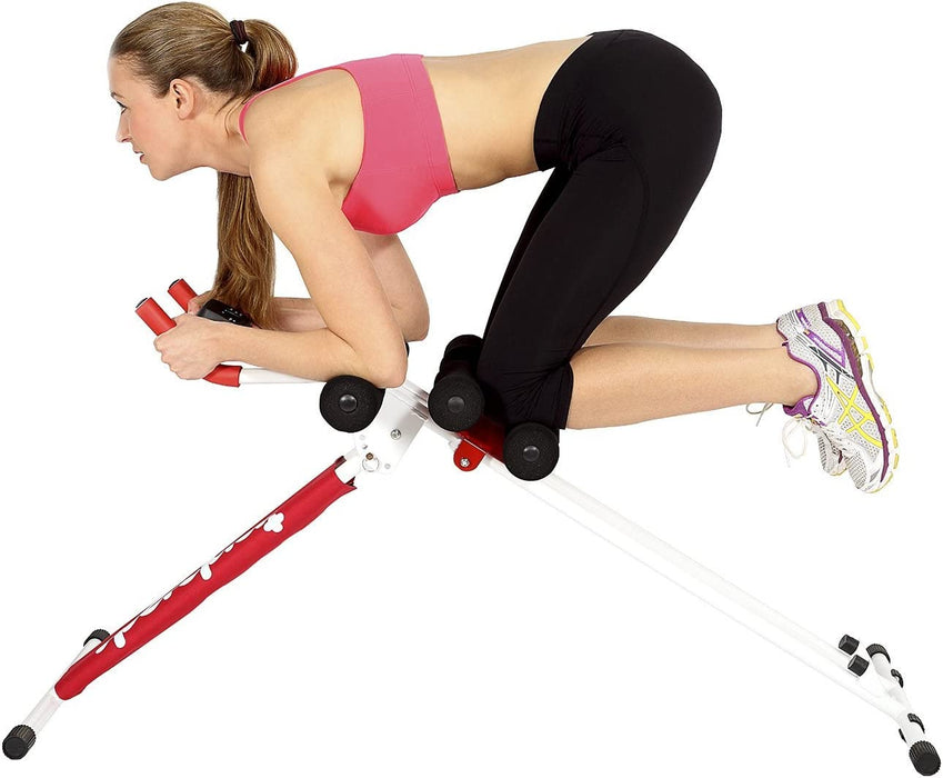 Bauchtrainer für zuhause, 3 oder 4 Trainingswinkel, klappbar & platzsparend, gepolsterte Auflagen, trainiert Bauch & Rücken, Nutzergewicht bis 100 kg