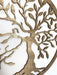 Baum des Lebens Wanddeko Gold Baum Wanddekoration DekoTree of Life Wooden Wall Decoration Family Wall Art Geometrische Ornamente Minimalistische