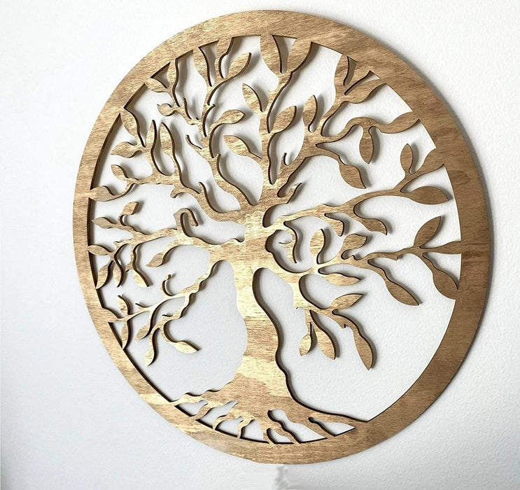 Baum des Lebens Wanddeko Gold Baum Wanddekoration DekoTree of Life Wooden Wall Decoration Family Wall Art Geometrische Ornamente Minimalistische