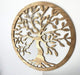 Baum des Lebens Wanddeko Gold Baum Wanddekoration DekoTree of Life Wooden Wall Decoration Family Wall Art Geometrische Ornamente Minimalistische