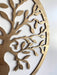 Baum des Lebens Wanddeko Gold Baum Wanddekoration DekoTree of Life Wooden Wall Decoration Family Wall Art Geometrische Ornamente Minimalistische
