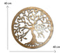 Baum des Lebens Wanddeko Gold Baum Wanddekoration DekoTree of Life Wooden Wall Decoration Family Wall Art Geometrische Ornamente Minimalistische