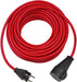 Baustellen-Verlängerungskabel (10m Kabel, für den Einsatz im Außenbereich IP44) rot