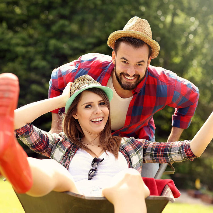 Beetzaun aus wetterfestem Kunststoff, 30cm hoch, schöner Dekozaun, mit Erdspießen, 6-teiliges Set, 4m, schwarz