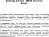 Best Body Nutrition Vital Drink ZEROP® - Energy mit 60 mg Koffein, Original Getränkekonzentrat - Sirup - zuckerfrei, 1:80 ergibt 80 Liter Fertiggetränk