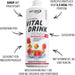 Best Body Nutrition Vital Drink ZEROP® - Erdbeer-Rhabarber, Original Getränkekonzentrat - Sirup - zuckerfrei, 1:80 ergibt 80 Liter Fertiggetränk
