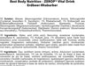 Best Body Nutrition Vital Drink ZEROP® - Erdbeer-Rhabarber, Original Getränkekonzentrat - Sirup - zuckerfrei, 1:80 ergibt 80 Liter Fertiggetränk