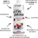 Best Body Nutrition Vital Drink ZEROP® - Kirsche, Original Getränkekonzentrat - Sirup - zuckerfrei, 1:80 ergibt 80 Liter Fertiggetränk, 1000 ml