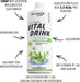 Best Body Nutrition Vital Drink ZEROP® - Waldmeister, Original Getränkekonzentrat - Sirup - zuckerfrei, 1:80 ergibt 80 Liter Fertiggetränk, 1000 ml