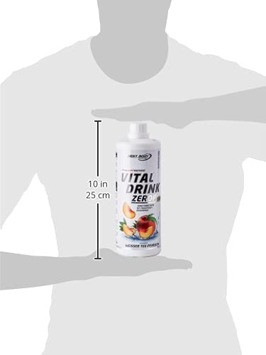 Best Body Nutrition Vital Drink ZEROP® - Weißer Tee-Pfirsich, Original Getränkekonzentrat - Sirup - zuckerfrei, 1:80 ergibt 80 Liter Fertiggetränk, 1000 ml