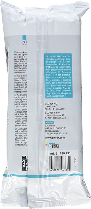 Beton-Plast, 1000 g in betongrau, lufthärtende Modelliermasse mit Beton-Optik, gebrauchsfertig mit einfacher Handhabung