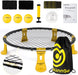 Blinngoball Outdoor Spieleset Team Games Set bestehend aus Spielnetz, 3 Bällen, Kordelzug, Lichtleiste, Ballpumpe mit 1 Nadel und Handbuch