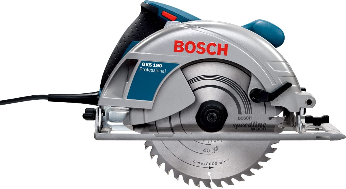 Bosch Professional Handkreissäge (1400 Watt, Kreissägeblatt: 190 mm, Schnitttiefe: 70 mm, in Karton)