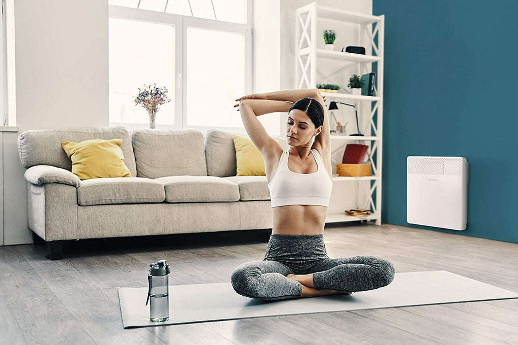 Bosch elektrischer Konvektor Heat Convector, für ca. 10m² mit 1000W inkl. elektronischer Regler, LED-Anzeige, Wochenprogramm