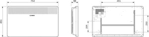 Bosch elektrischer Konvektor Heat Convector für ca. 20m² mit 2000W inkl. elektronischer Regler, LED-Anzeige, Wochenprogramm, 5 Jahre Produktgarantie