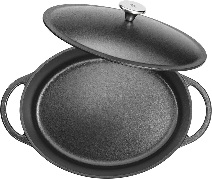 Bräter Induktion 30 x 23,5 cm, Schmortopf 5,0l, Auflaufform, Gusseisen emailliert, backofenfest