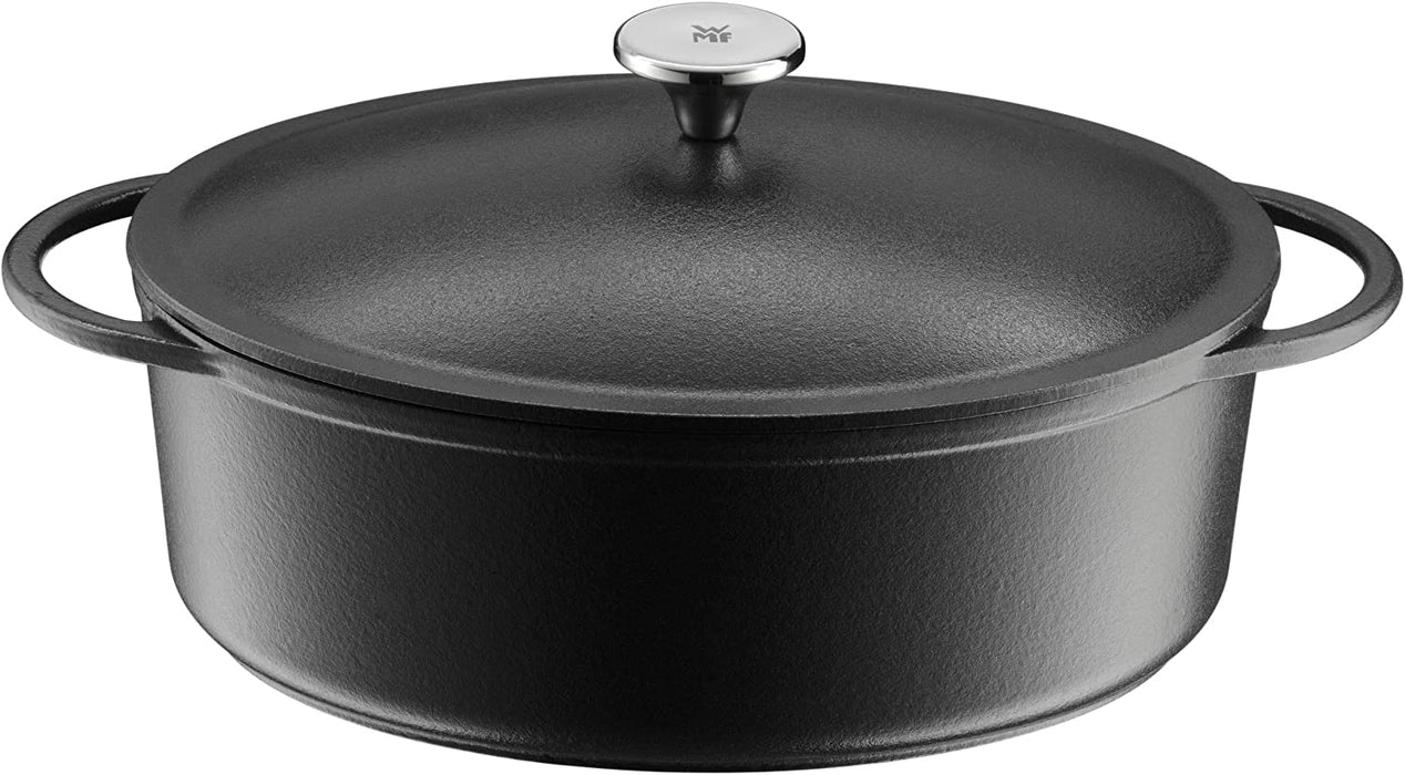 Bräter Induktion 30 x 23,5 cm, Schmortopf 5,0l, Auflaufform, Gusseisen emailliert, backofenfest