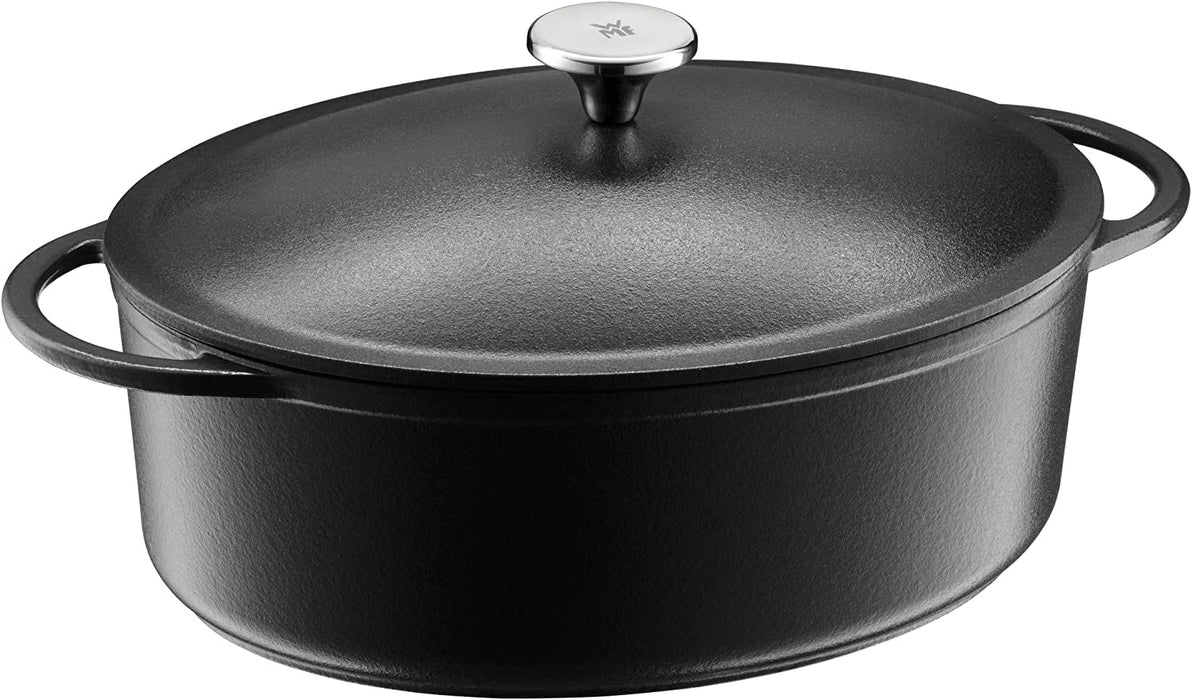 Bräter Induktion 30 x 23,5 cm, Schmortopf 5,0l, Auflaufform, Gusseisen emailliert, backofenfest