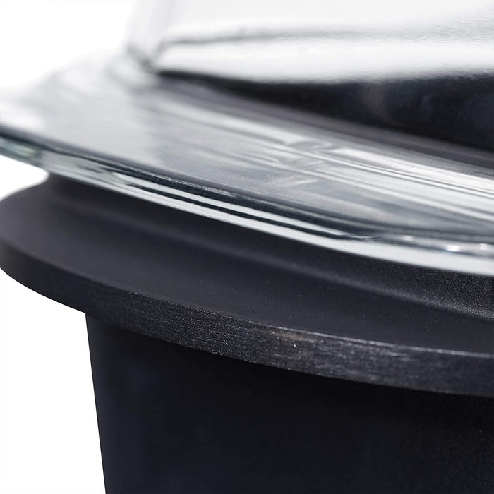 Bräter mit Glasdeckel, antihaftbeschichtet, Auflaufform, Aluguss Bräter, spülmaschinenfest, 39 cm, schwarz