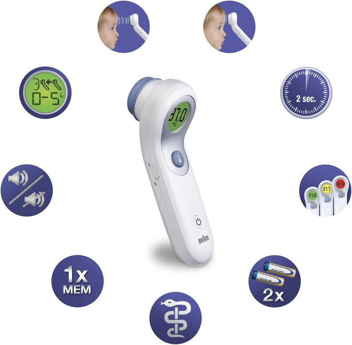 Braun Berührungsfreies + Stirnthermometer