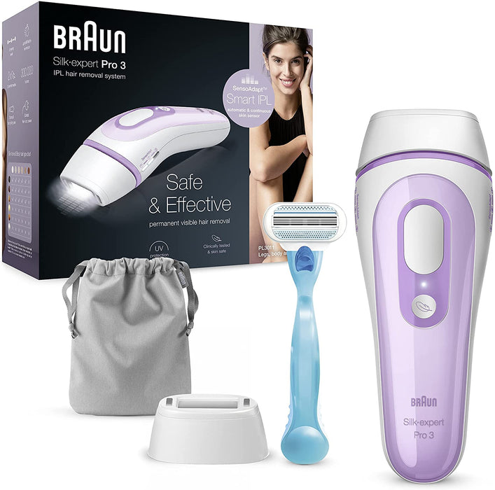 Braun IPL Silk Expert Pro 3 Haarentfernungsgerät, für dauerhaft sichtbare Haarentfernung, Venus Rasierer, Alternative zur Laser Haarentfernung
