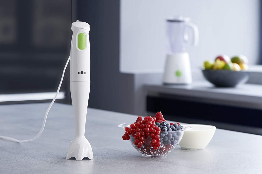 Braun Multiquick Stabmixer | Pürierstab mit 450 W Leistung | Kompakt und mit einer Hand zu bedienen | SplashControl Spritzschutz 