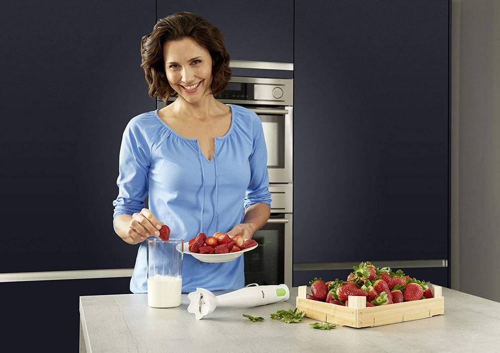 Braun Multiquick Stabmixer | Pürierstab mit 450 W Leistung | Kompakt und mit einer Hand zu bedienen | SplashControl Spritzschutz 