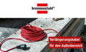 Brennenstuhl Verlängerungskabel (10m Kabel in rot, für kurzfristigen Einsatz im Außenbereich IP44, Stromkabel einsetzbar bis -35 °C, Öl- und UV-beständig)