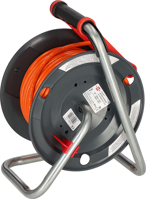 Brennenstuhl im orange, Signalfarbe in (Made kurzfristiger Garant Kabel in IP44 Kabeltrommel outdoor Einsatz Germany, 25m Außenbereich)