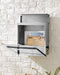 Briefkasten Edelstahl, Postkasten, Wandbriefkasten, modern, abschließbar, mit Zeitungsfach, einfache Montage, silbern